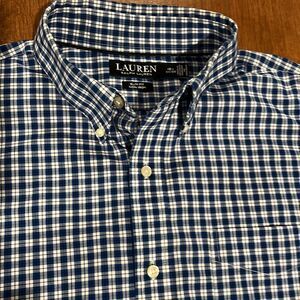 Lauren Ralph Lauren Mens Black Label Slim Fit Shirt Size 161/2 34/35.